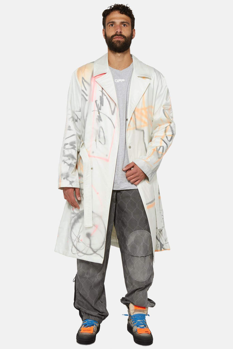 Trench blanc édition "Futura"  Off-White