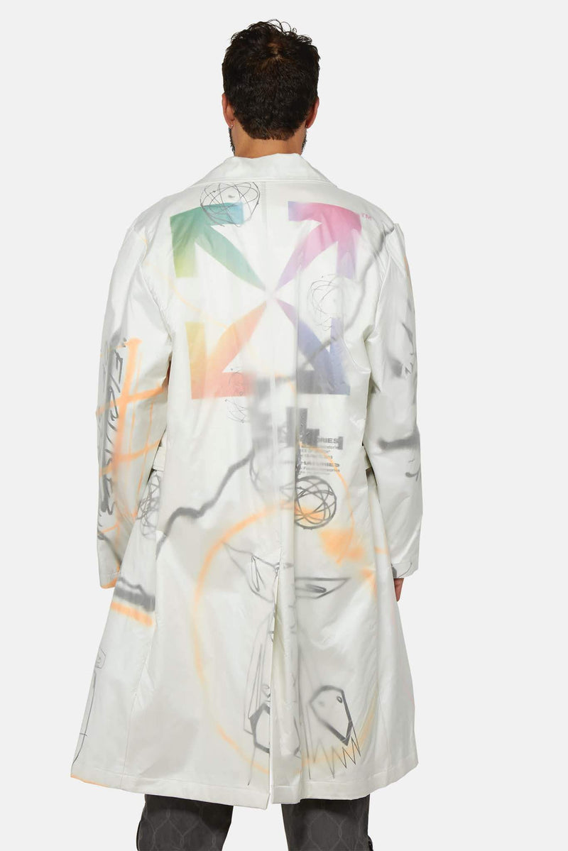 Trench blanc édition "Futura"  Off-White