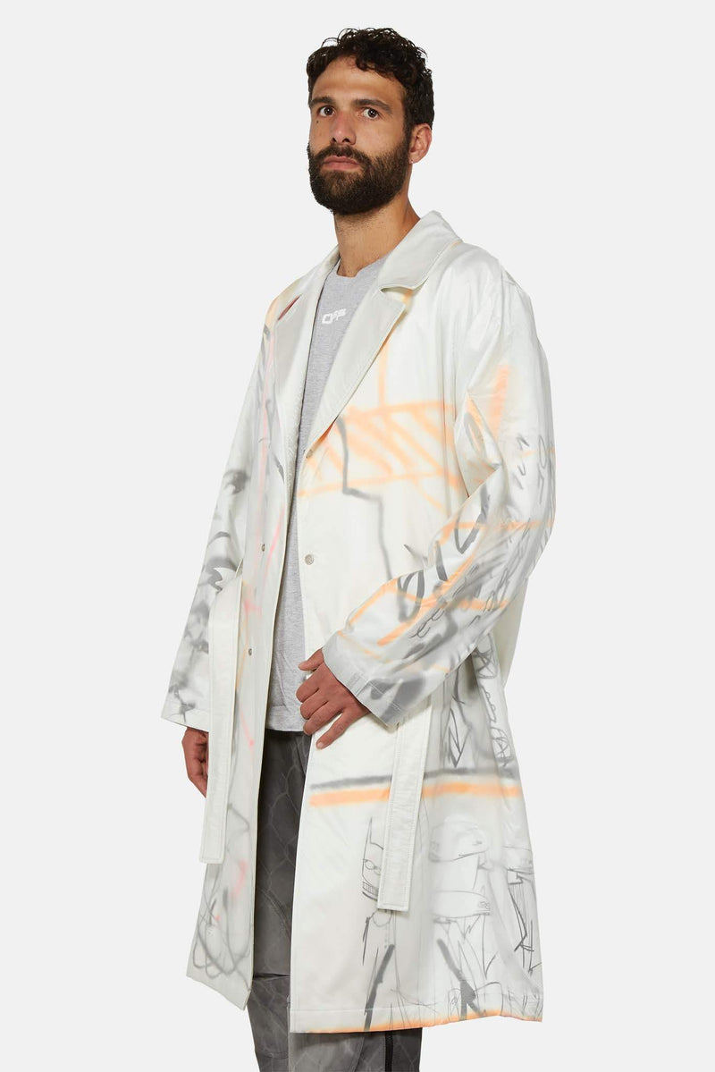 Trench blanc édition "Futura"  Off-White