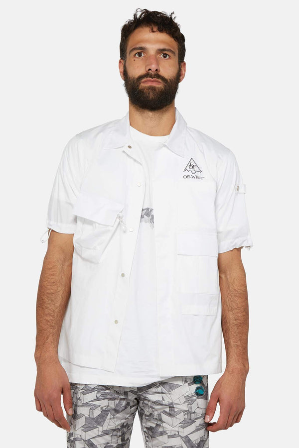 Chemise en coton blanc "Vert Climb Voyager"  Off-White