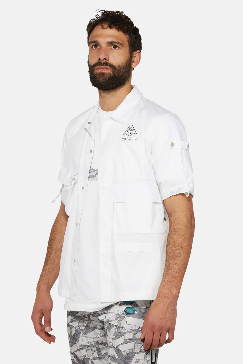 Chemise en coton blanc "Vert Climb Voyager"  Off-White