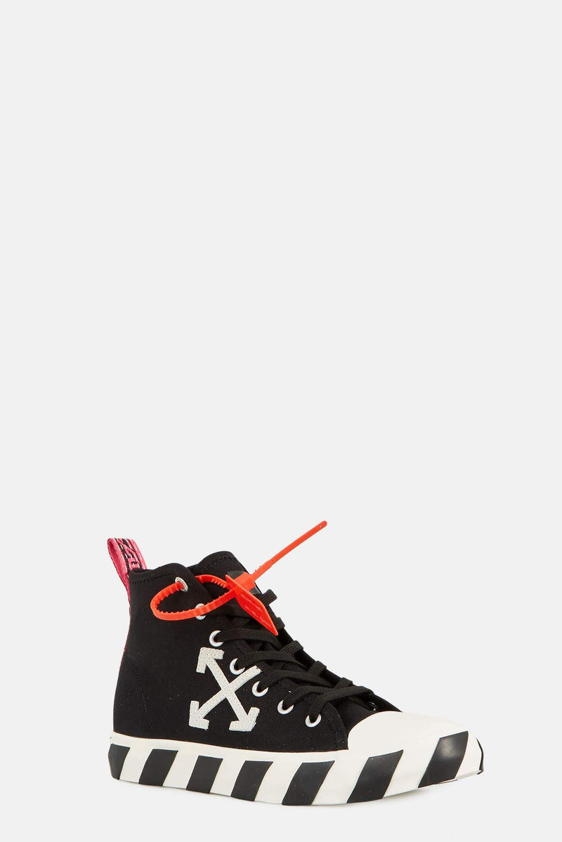 Baskets montantes en toile noire Off-White