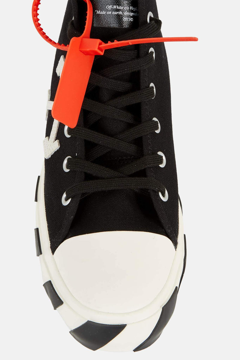 Baskets montantes en toile noire Off-White