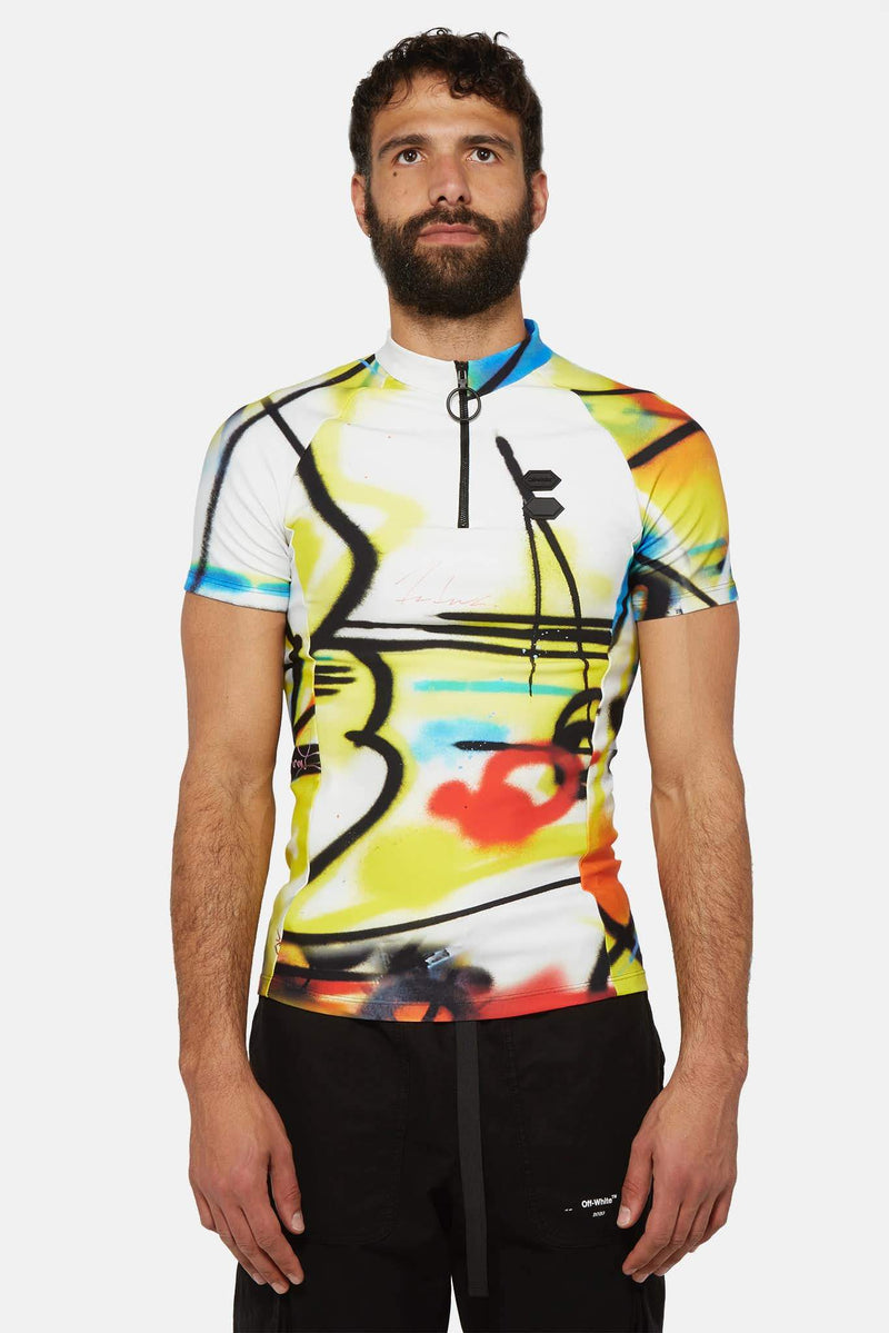 T-shirt multicolore "Spray Cycling"  Off-White