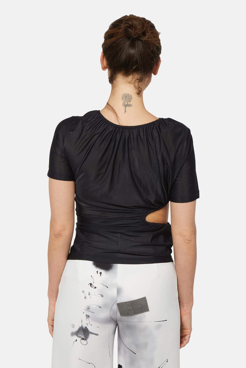 Top noir en polyamide Off-White