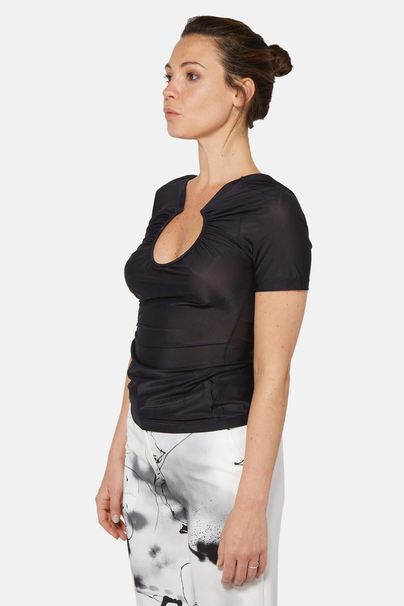 Top noir en polyamide Off-White