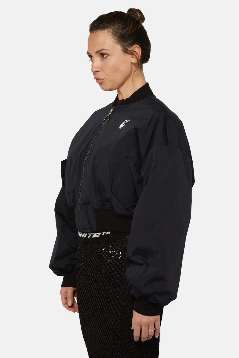 Blouson aviateur noir Off-White