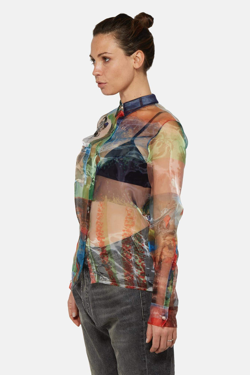 Chemise transparente multicolore Quetsche