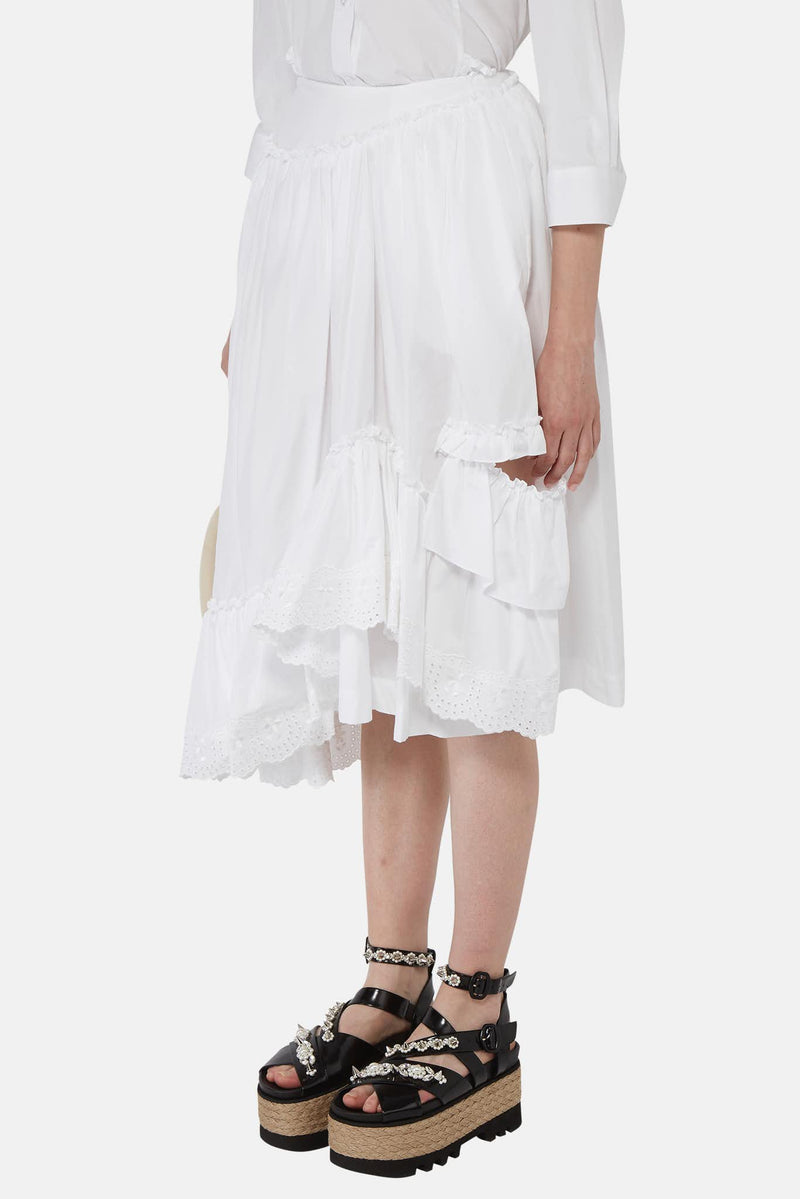 Jupe asymétrique à bords volantés Simone Rocha