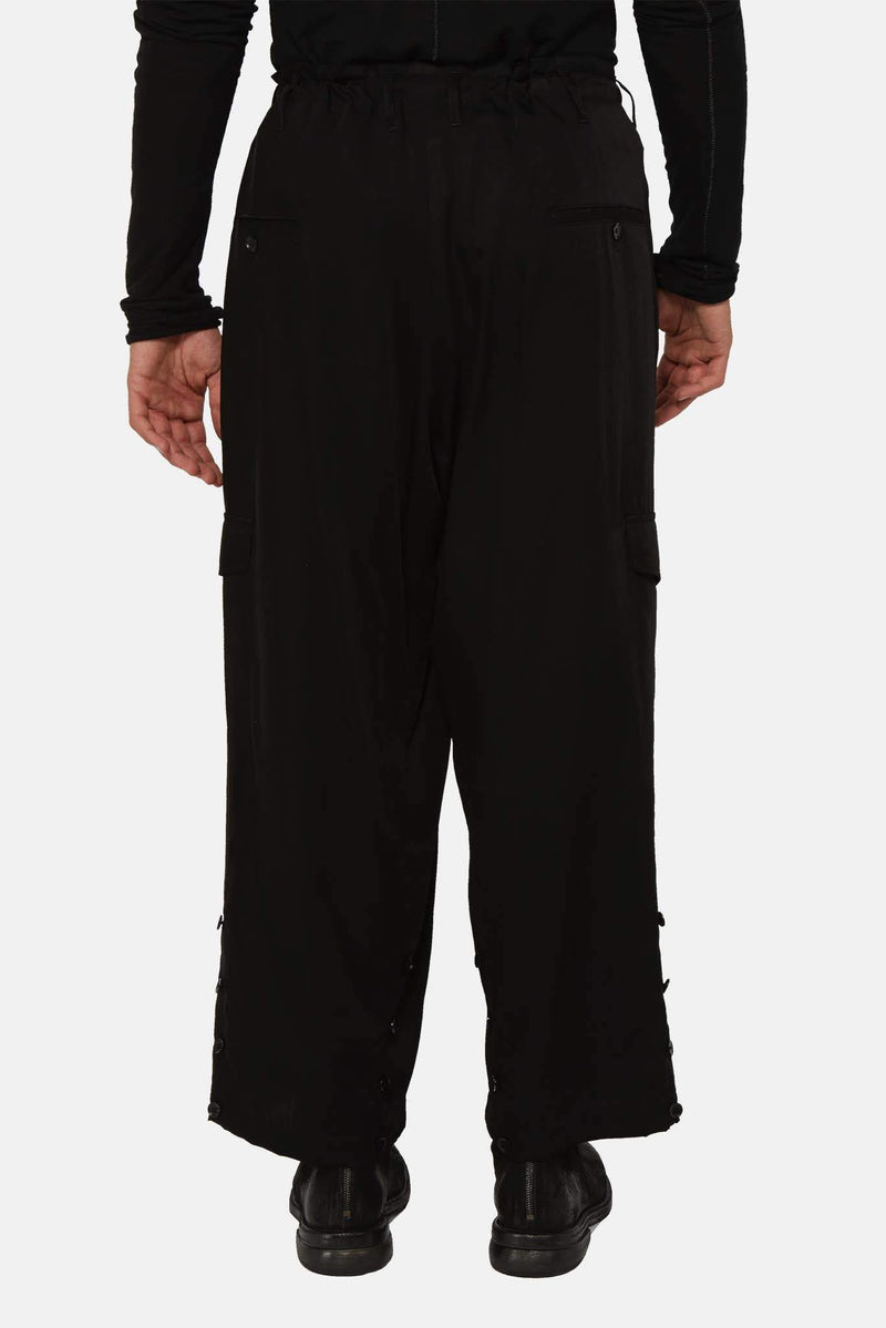 Pantalon ample en curpo noir  Yohji Yamamoto