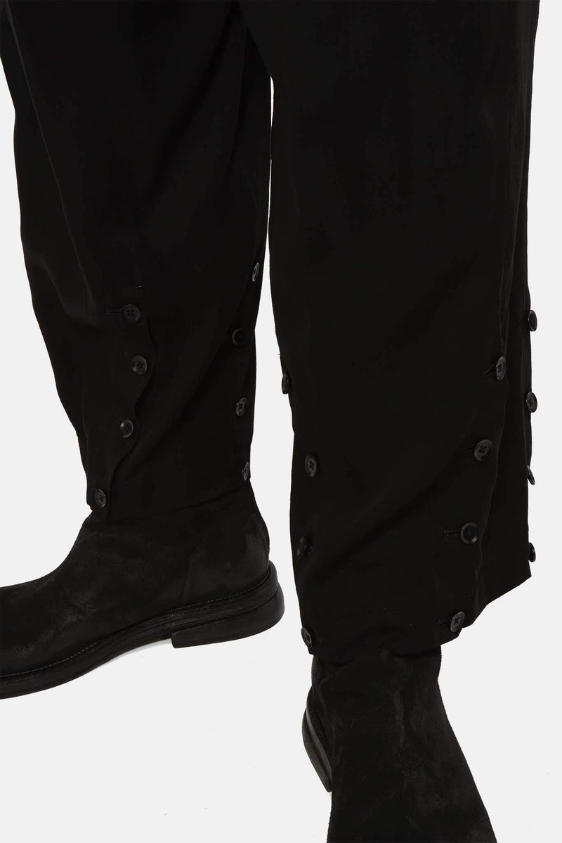 Pantalon ample en curpo noir  Yohji Yamamoto