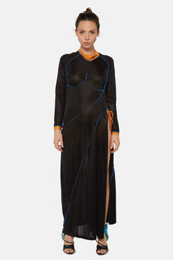 Robe longue semi-transparente noire Y/Project