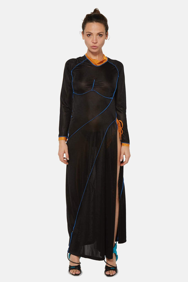 Robe longue semi-transparente noire Y/Project