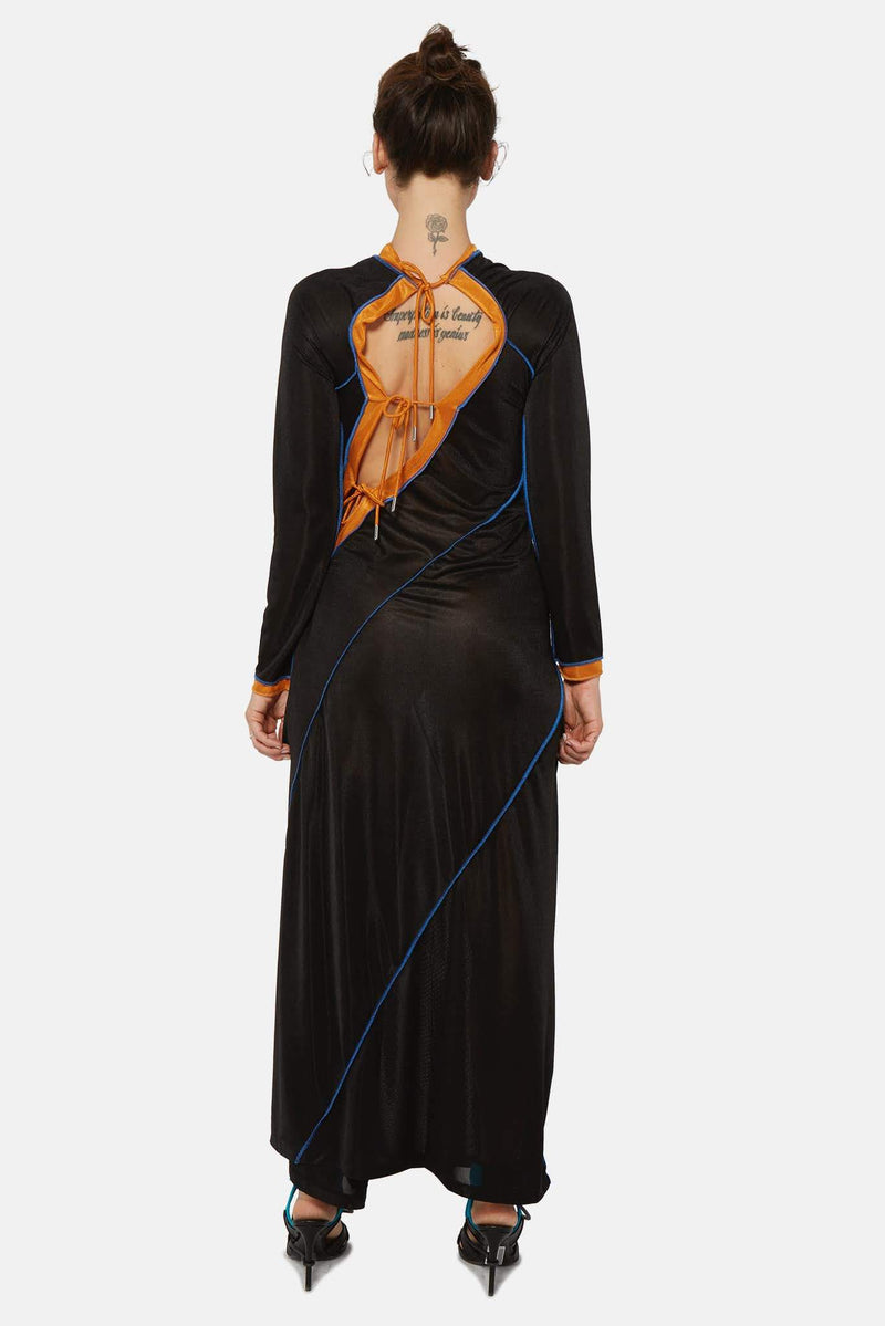 Robe longue semi-transparente noire Y/Project