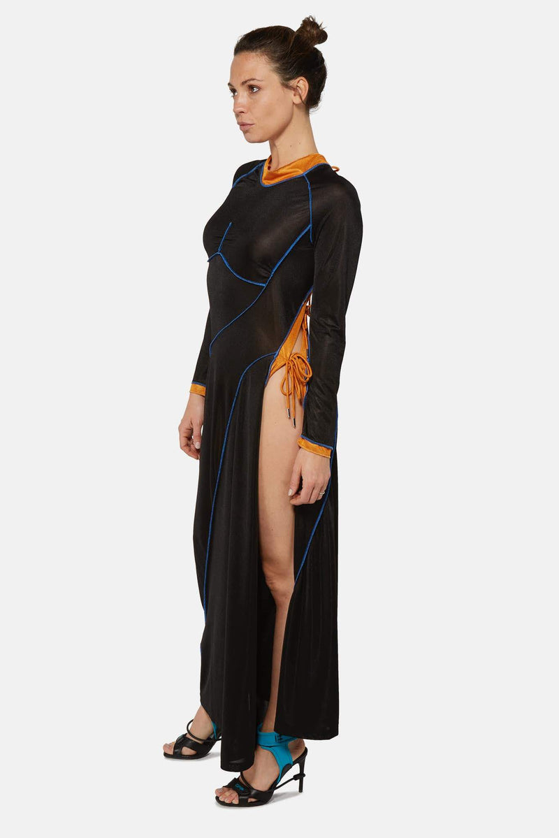 Robe longue semi-transparente noire Y/Project