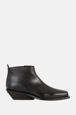 Bottines noires en cuir Ann Demeulemeester