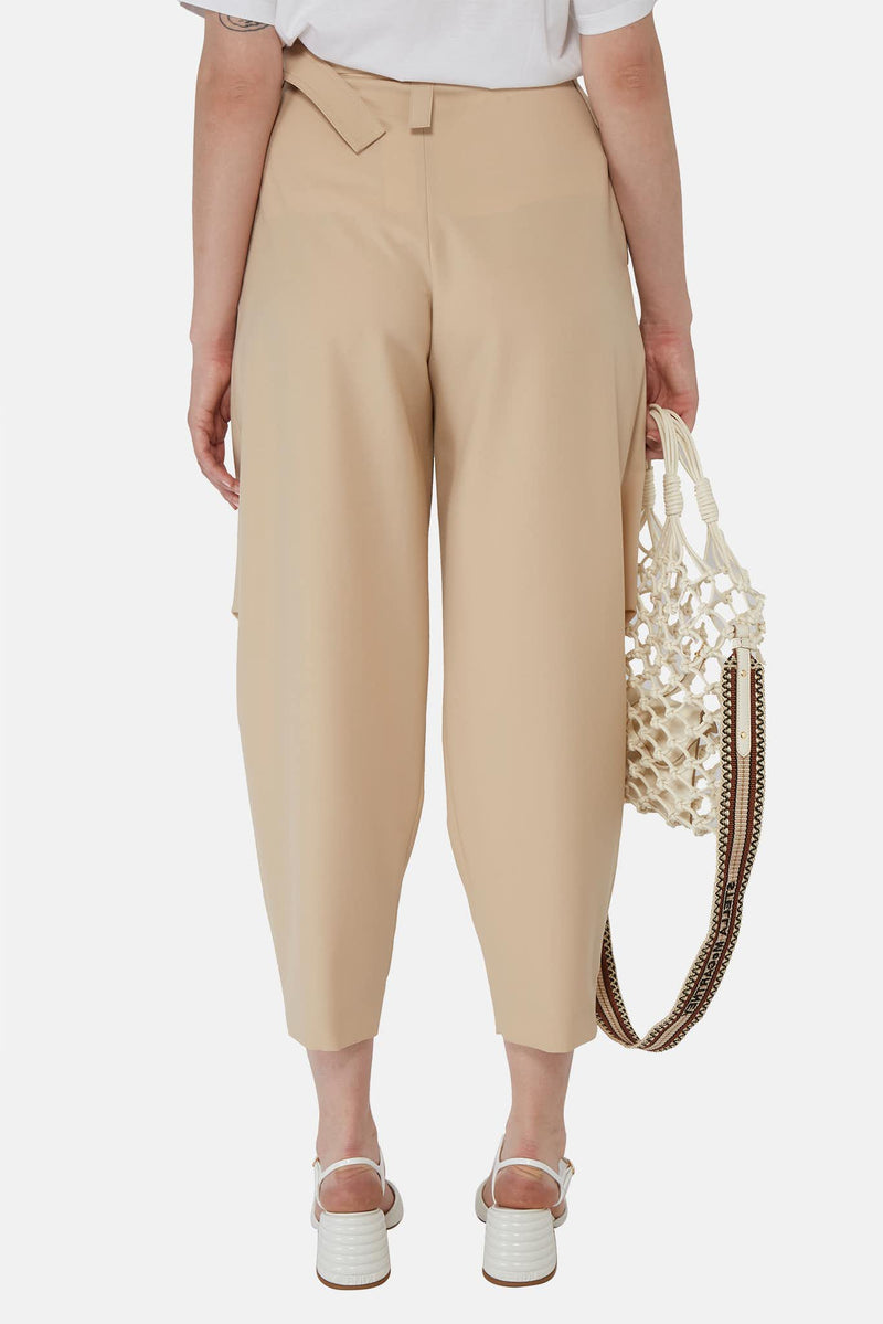 Pantalon fuselé en laine beige Stella McCartney