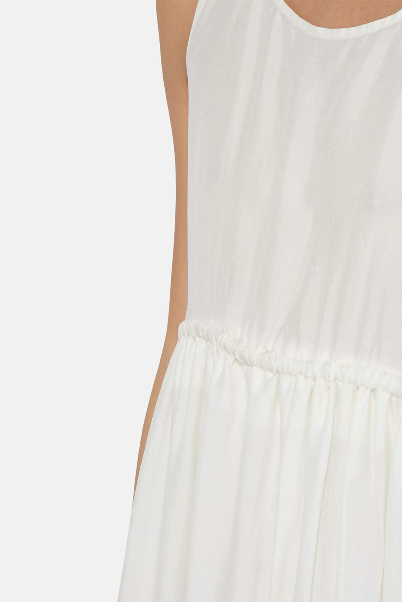 Robe en satin de coton blanc Toogood