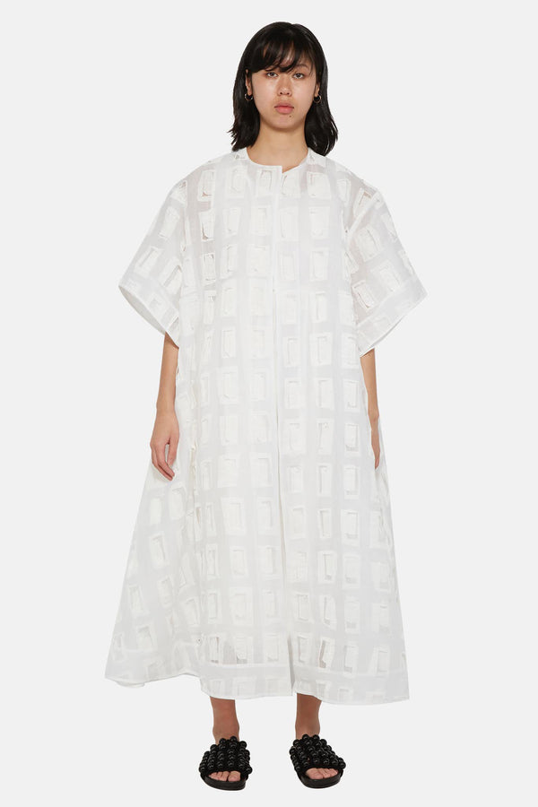 Robe oversize en coton blanc Toogood