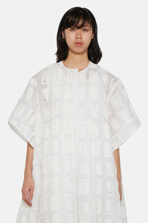 Robe oversize en coton blanc Toogood