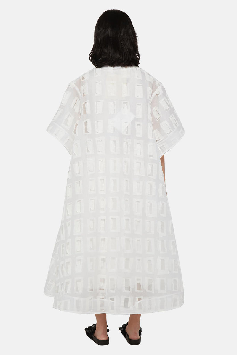 Robe oversize en coton blanc Toogood