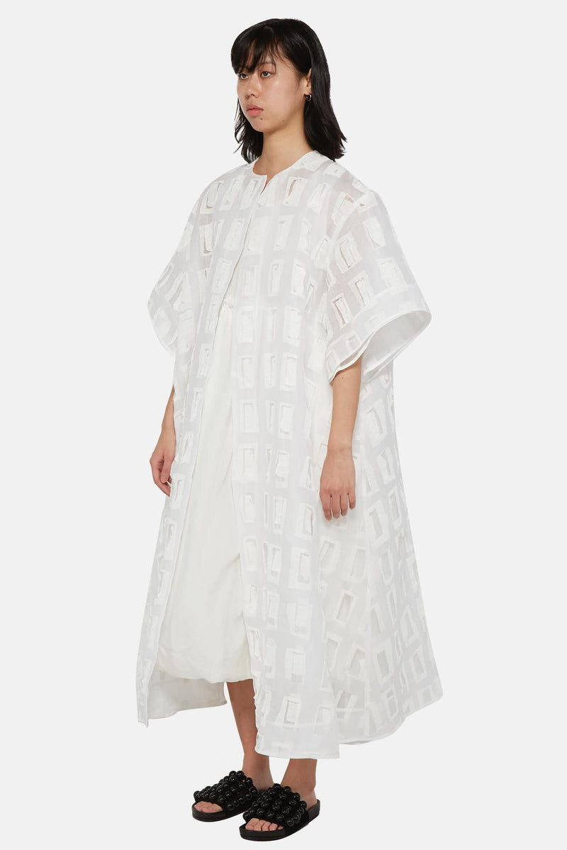 Robe oversize en coton blanc Toogood