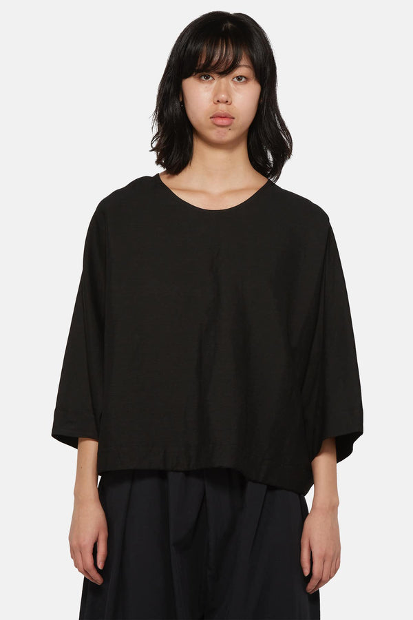 Top crop en lin noir  Toogood