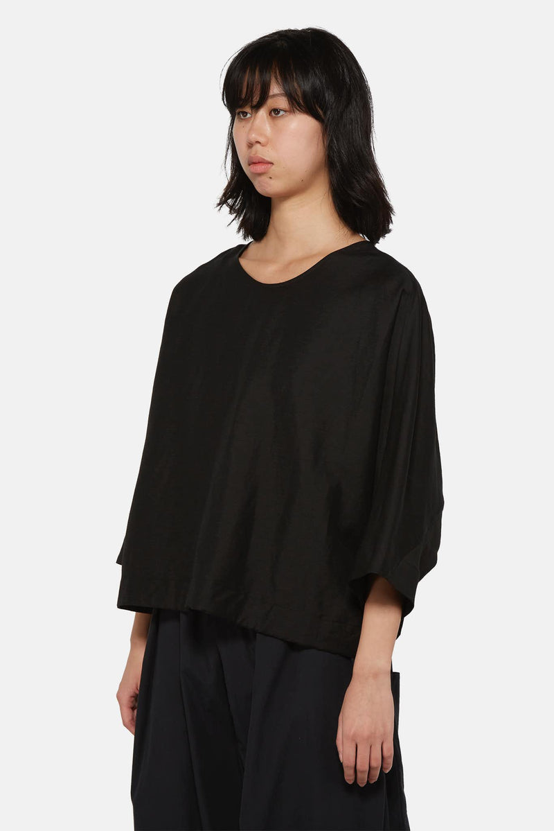 Top crop en lin noir  Toogood