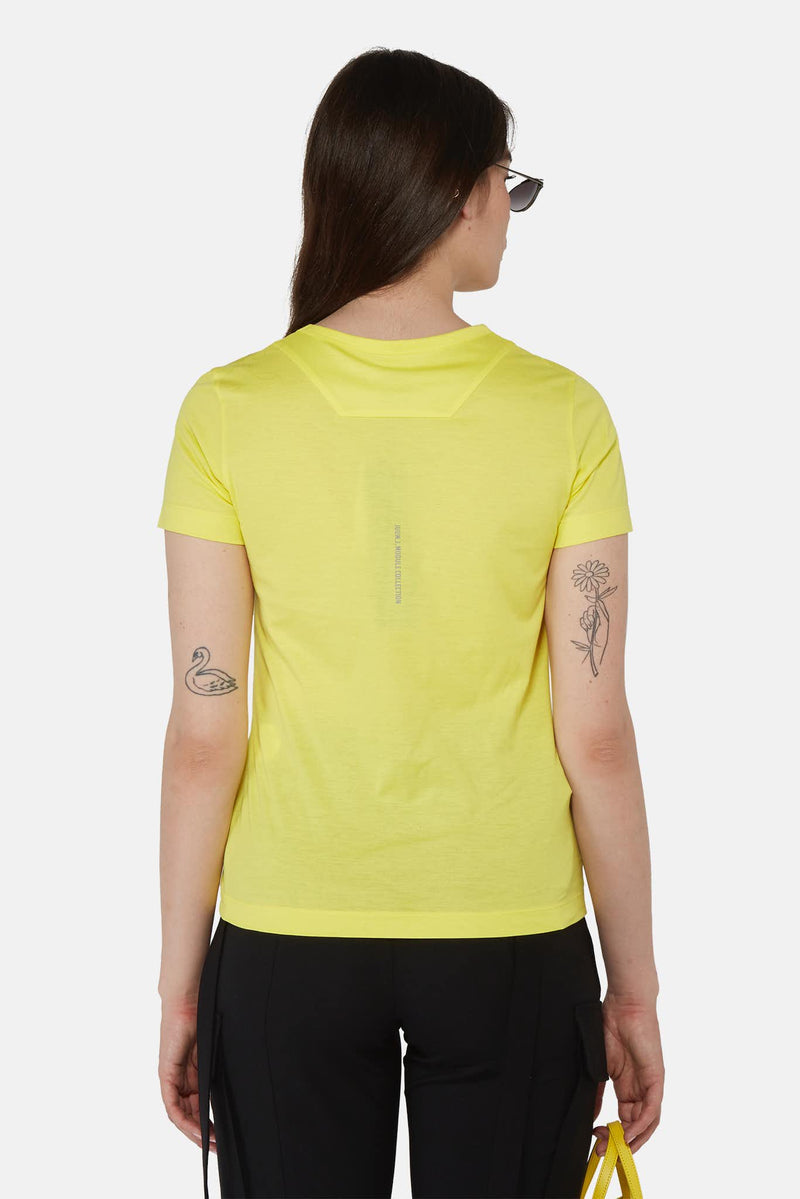 T-shirt en coton jaune Juun.J