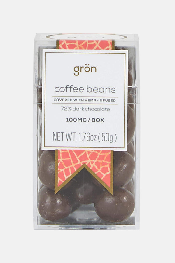 Grains de café enrobés de chocolat noir - vegan Grön