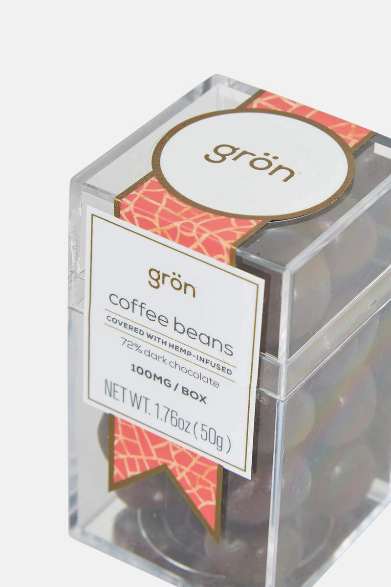 Grains de café enrobés de chocolat noir - vegan Grön