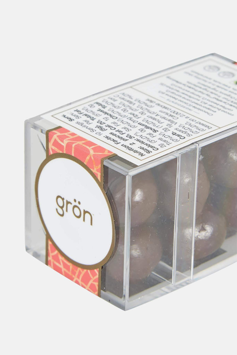 Grains de café enrobés de chocolat noir - vegan Grön