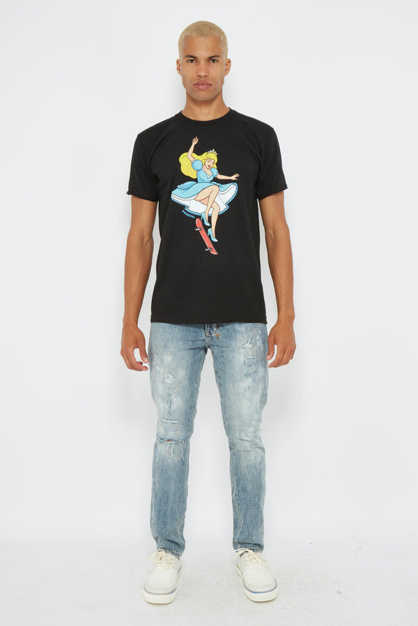 T-shirt imprimé en coton "SKATE" Dom Rebel