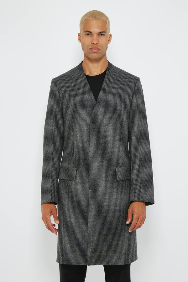 Manteau long à motif pied-de-poule Maison Margiela