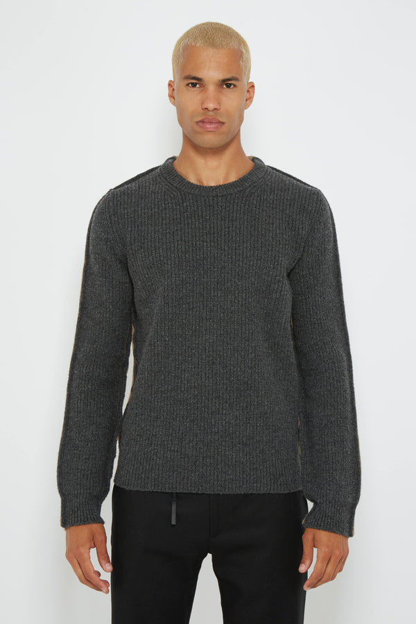 Pull bicolore en maille de laine Maison Margiela