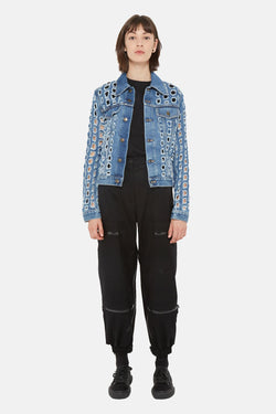 Veste en jean à découpes  Maison Margiela