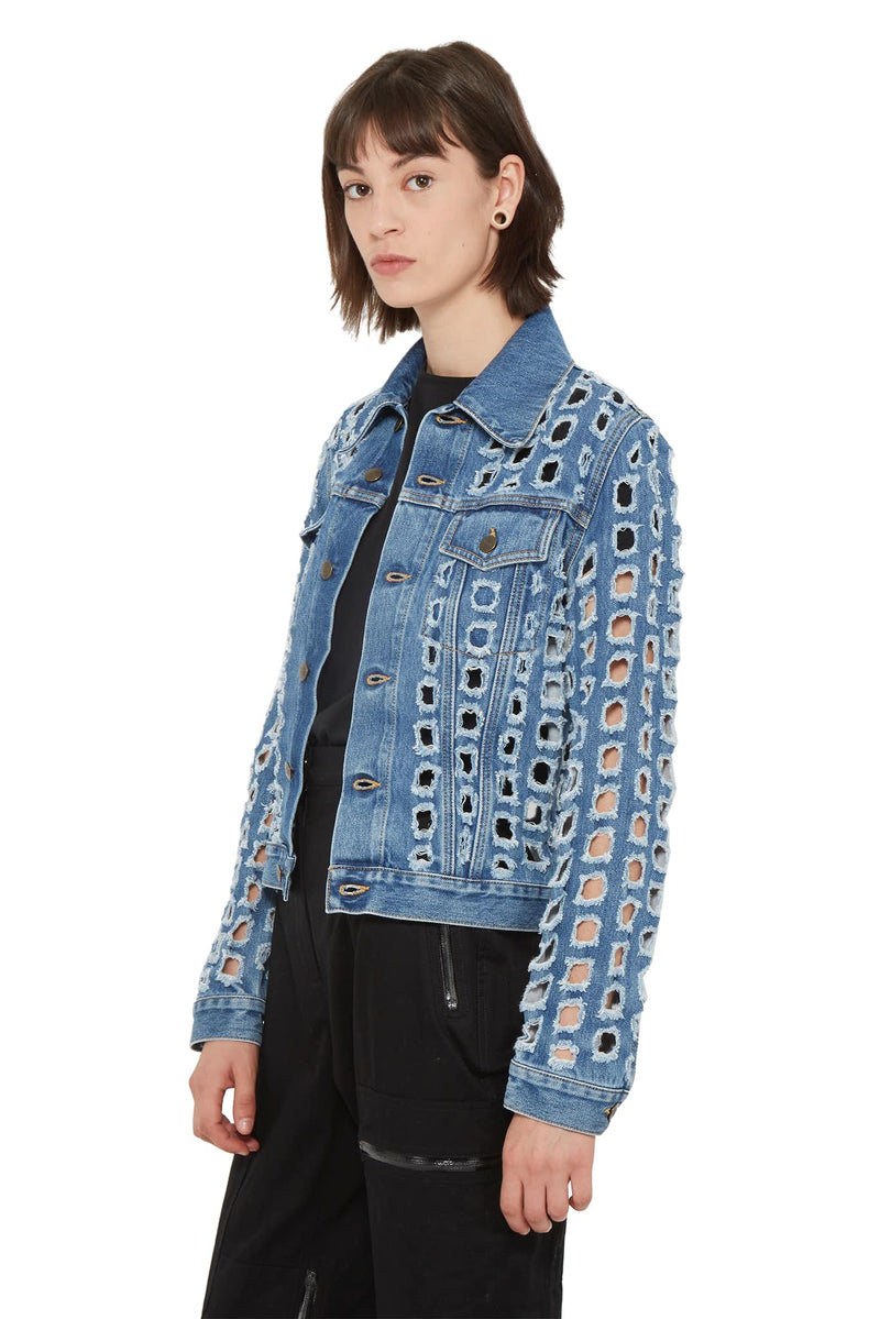 Veste en jean à découpes  Maison Margiela