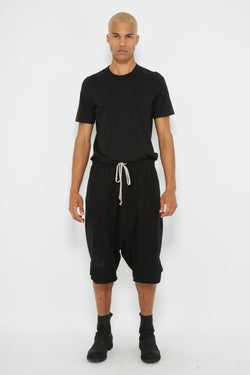 Bermuda en laine et coton noir Rick Owens