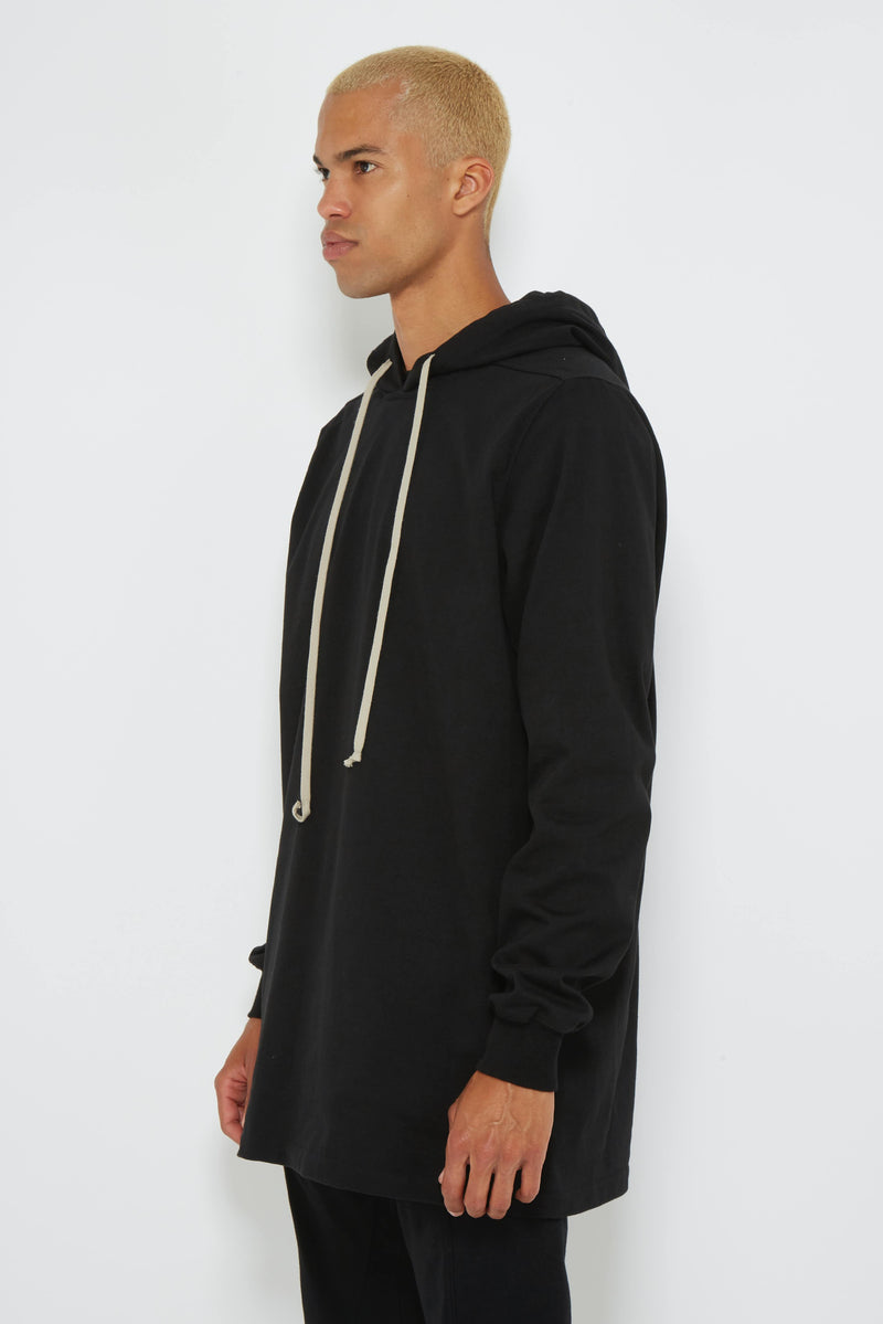 Sweat à capuche en coton noir Rick Owens