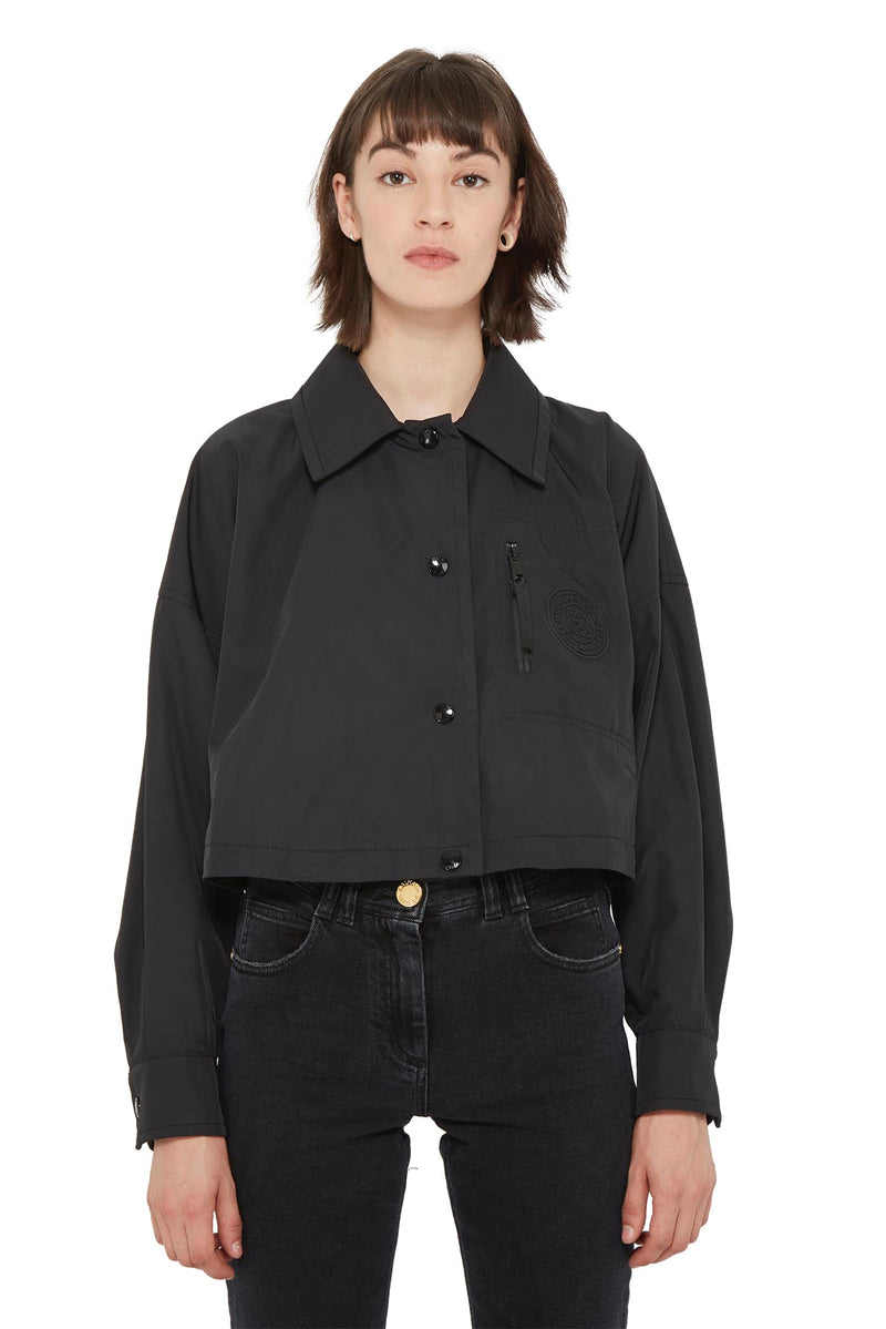 Veste crop en polyester noir  Fendi