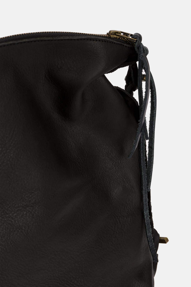 Sac en cuir noir Tagzeugs ESDE