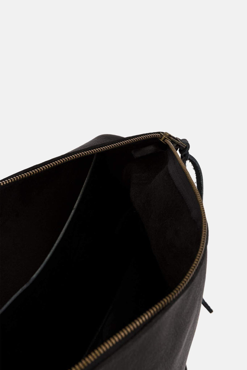 Sac en cuir noir Tagzeugs ESDE