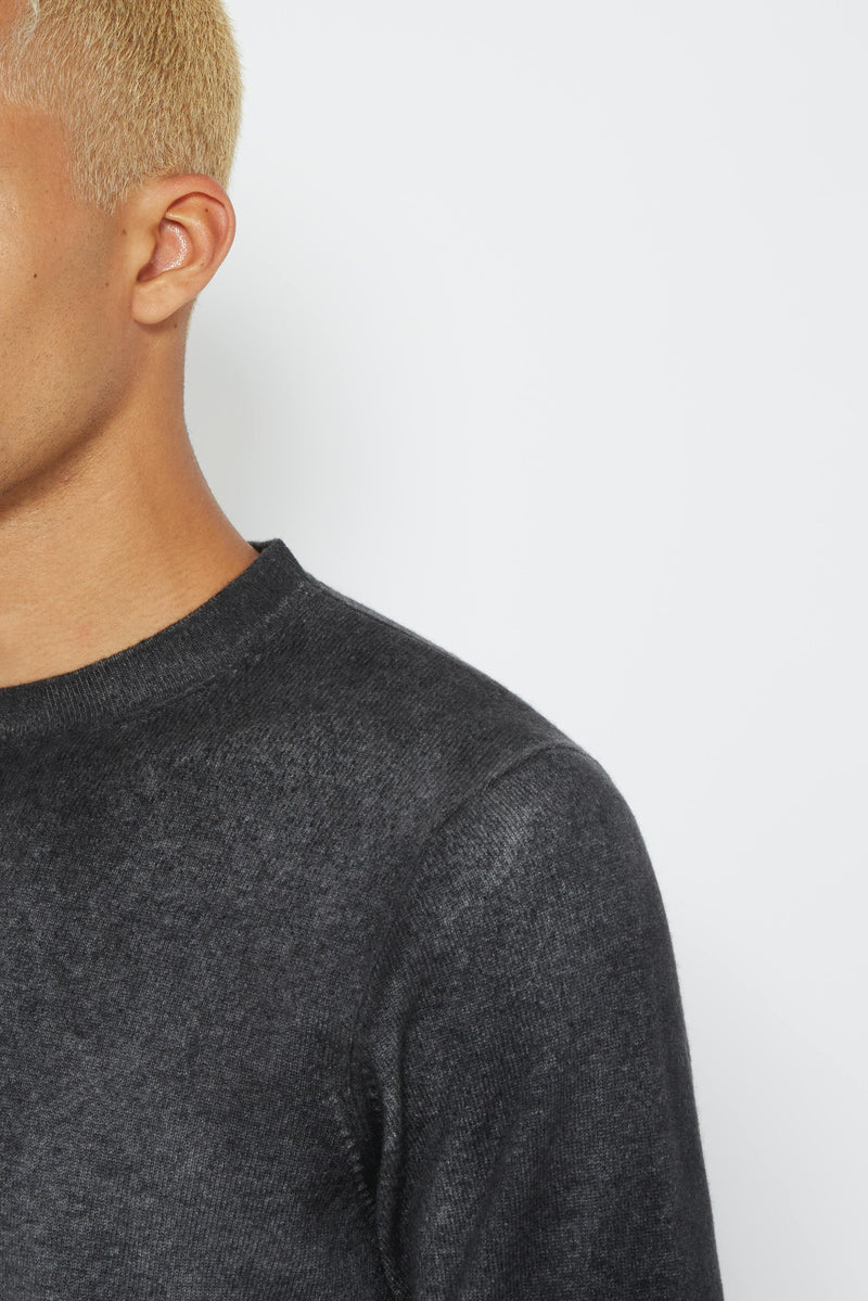 Pull en laine et cachemire gris foncé Avant Toi