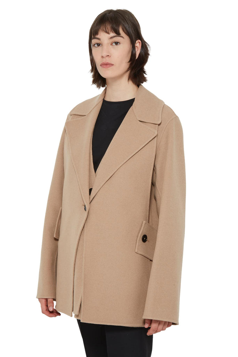 Manteau en cachemire brun clair Jil Sander