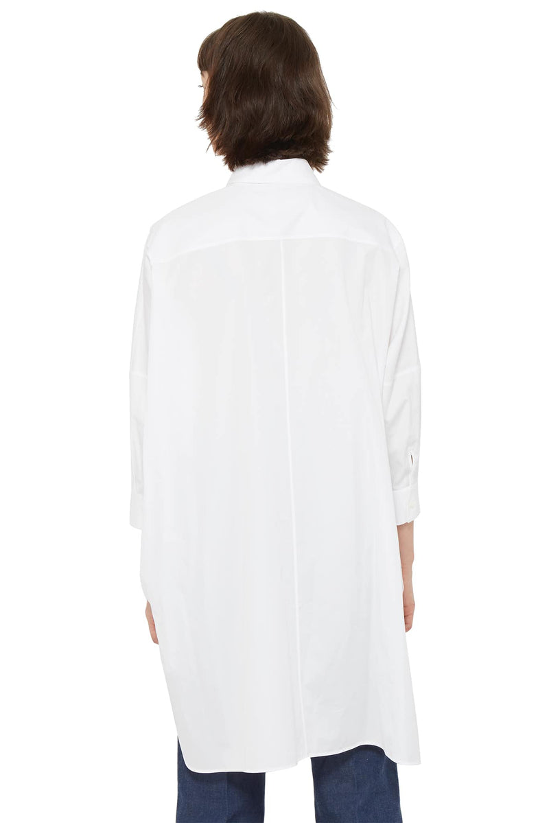 Chemise oversize en coton blanc Jil Sander