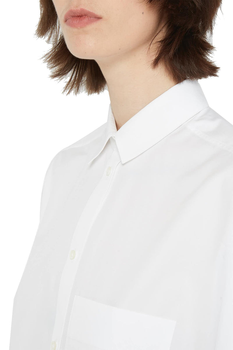 Chemise oversize en coton blanc Jil Sander