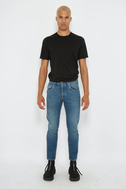 Jean droit slim en coton Gucci