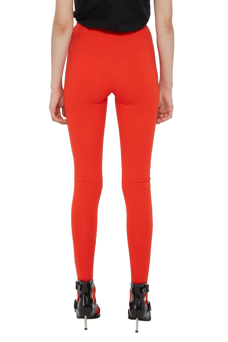 Legging stretch en viscose et polyamide rouge Balenciaga