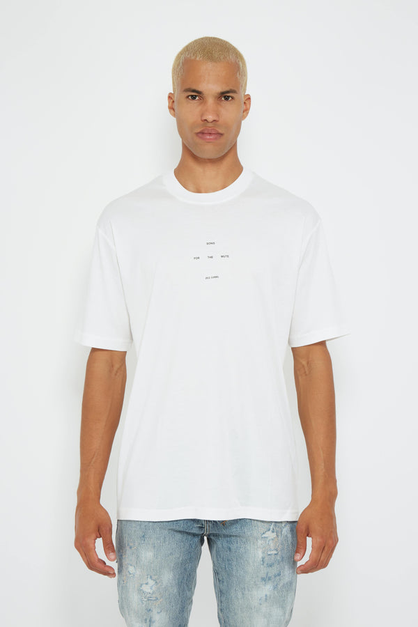 T-shirt oversize en coton blanc  Song for the Mute