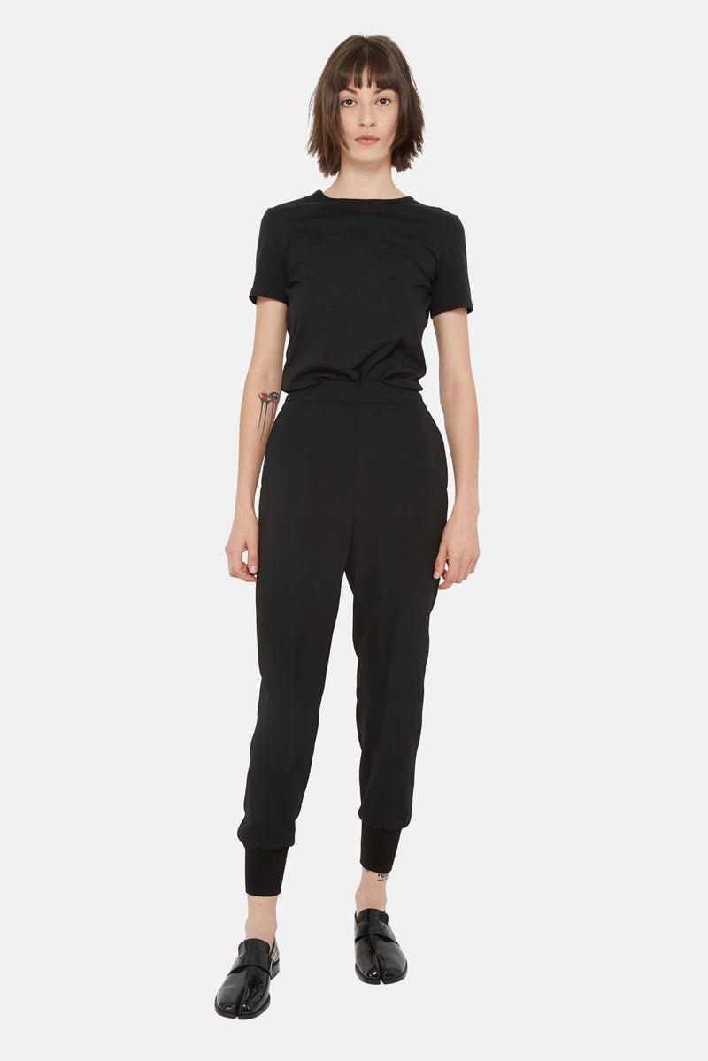 Pantalon décontracté en viscose noir Stella McCartney